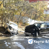 По предварительной информации, водитель Toyota Land Cruiser выехал на встречку, где столкнулся с Toyota Highlander — newsvl.ru