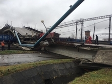 Бетонный мост рухнул на проезжавший поезд в Амурской области 