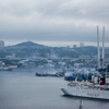 Круизный лайнер на фоне утреннего Владивостока — newsvl.ru