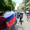 Во время движения активисты продолжили выкрикивать лозунги — newsvl.ru