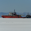 Дорога во льду проложена, осталось "подцепить" судно и проводить в Славянку — newsvl.ru