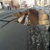 14 февраля на улице Станюковича обрушилась часть подпорной стены возле строящегося жилого комплекса — newsvl.ru