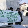 "Плакат уже старый, поэтому так выглядит" - объяснили митингующие — newsvl.ru