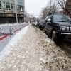 Тротуар на Пушкинской в снегу — newsvl.ru
