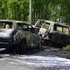 29 мая три автомобиля сгорели после ДТП на федеральной трассе — newsvl.ru