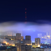Туман постепенно спускается все ниже, оседает на городских улицах — newsvl.ru