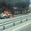 Три автомобиля загорелись на федеральной трассе после столкновения — newsvl.ru