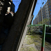 На данный момент конструкция наклонена на 45 градусов и местами практически лежит на деревьях и опорах для бельевых веревок — newsvl.ru