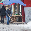 Предприниматели убирают свою территорию на Адмирала Фокина — newsvl.ru