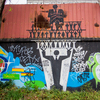 Граффитисты Владивостока расписали подпорную стену на Окатовой  — newsvl.ru