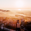 Золотистый туман окутал спальные районы города — newsvl.ru