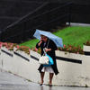 Горожане укрывались отдождя под зонтами — newsvl.ru