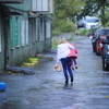 Некоторых горожан, спешивших отвести детей в детские сады, дождь застал врасплох — newsvl.ru