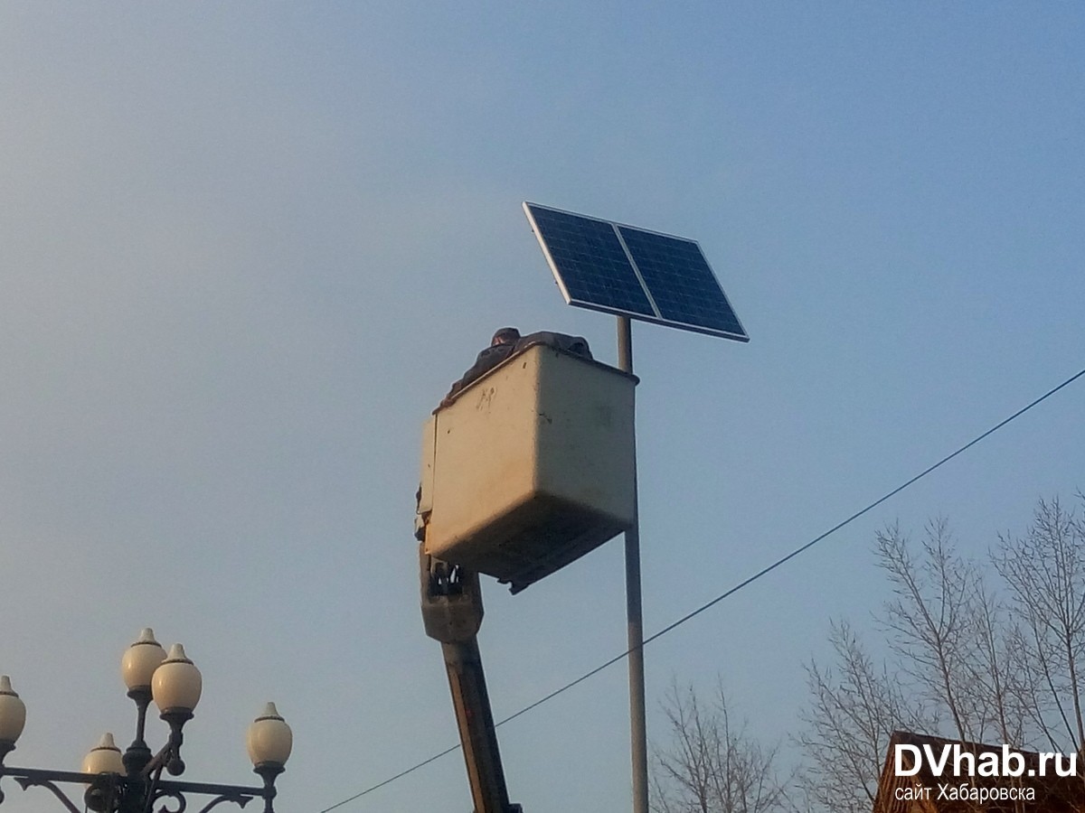 Дорожные знаки с солнечными батареями установили в центре Хабаровска (ФОТО;  ВИДЕО) — Новости Хабаровска