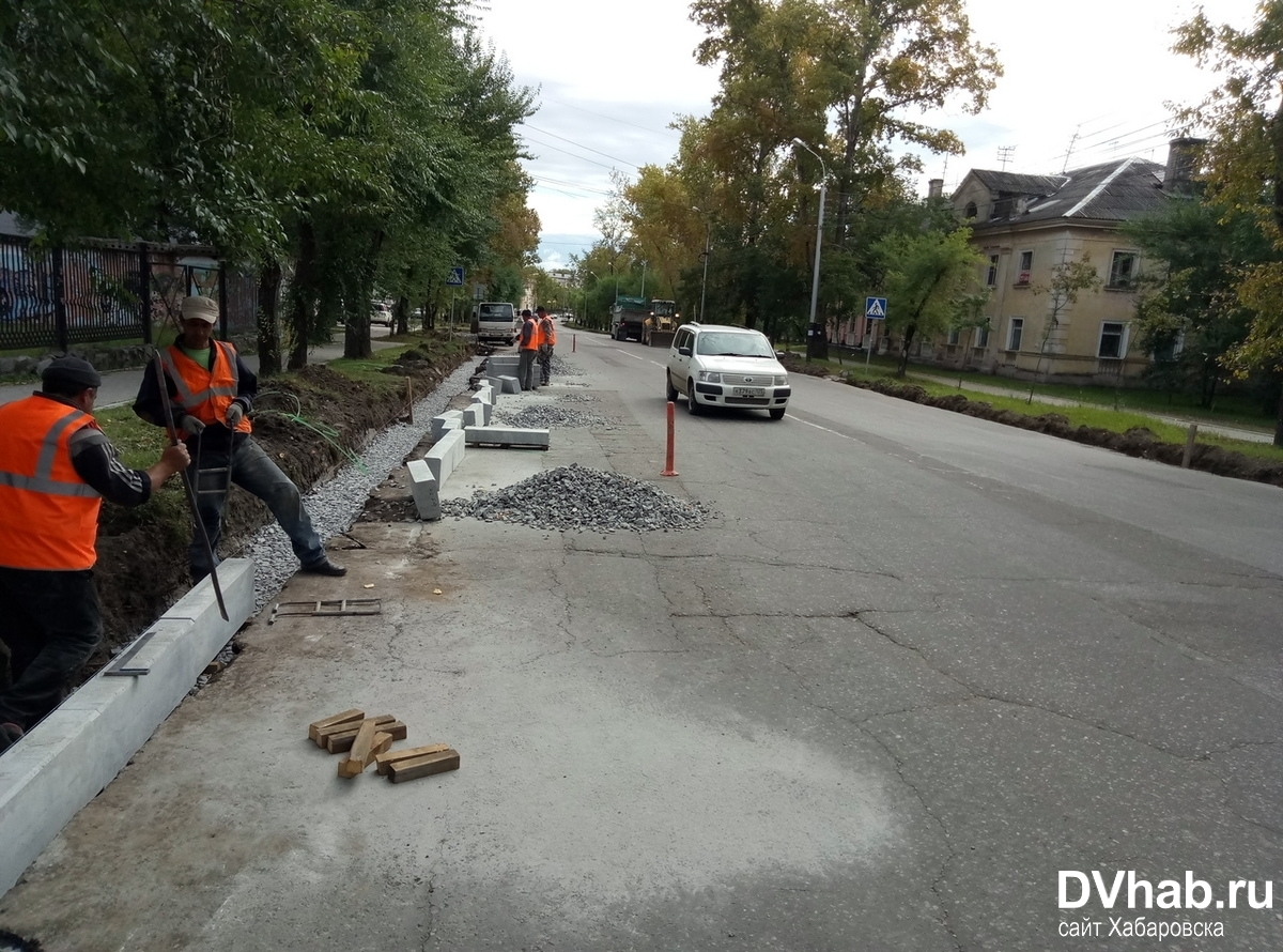 Активные ремонтные работы развернулись на улице Руднева в Хабаровске (ФОТО;  ВИДЕО) — Новости Хабаровска