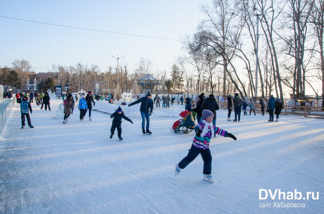 Каток в хабаровске на набережной