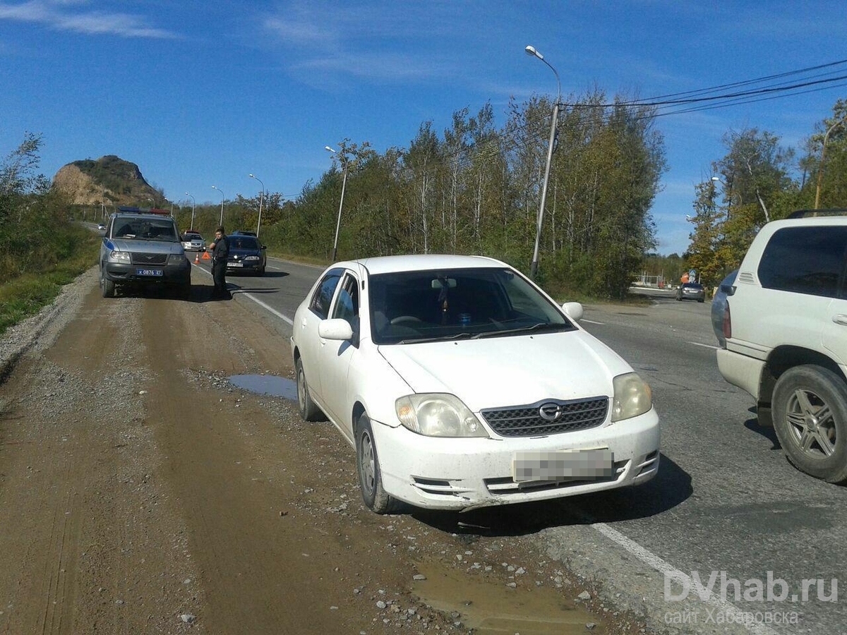 На дороге «Восток» водитель Vista не успел затормозить, врезавшись в  Corolla (ФОТО) — Новости Хабаровска