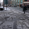 На тротуарах по-прежнему снежное месиво — newsvl.ru