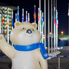 Гостей встречает олимпийский мишка — newsvl.ru