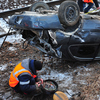 В результате столкновения с поездом, иномарка приземлилась на крышу — newsvl.ru