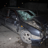 В результате столкновения Nissan Bluebird получил серьезные повреждения — newsvl.ru