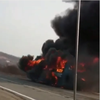 Рейсовый автобус сгорел на трассе в Хасанском районе (ВИДЕО)
