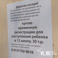 «Куплю прописку»: родители Владивостока идут на крайние меры, чтобы записать детей в престижные школы