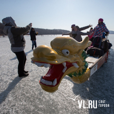 Первый чемпионат Приморского края по гребле на лодках-«драконах» на коньках провели во Владивостоке 