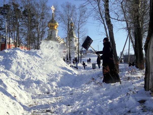 Парк северный хабаровск зимой