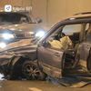 Subaru Forester врезался в стену тоннеля у Золотого моста (ФОТО)