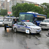 На Баляева произошел конфликт между перевозчиками и полицейскими (ФОТО)