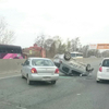 На Седанке перевернулся Toyota Vitz (ФОТО)