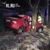 Работник автомойки разбился на угнанном автомобиле в Уссурийске (ФОТО)