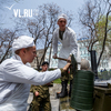 «Прифронтовую поляну» с солдатской кашей и традиционными ста граммами организовали для ветеранов во Владивостоке (ФОТО)