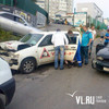 В районе Баляева из-за невнимательности водителя столкнулись два автомобиля (ФОТО)