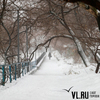 Циклон принес во Владивосток снежные выходные (ФОТО)