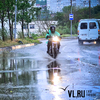 Сильный дождь залил улицы Владивостока