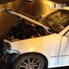 На Золотом мосту автомобиль врезался в отбойник: водителя госпитализировали (ФОТО)