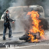 ДТП на Академгородке: мотоциклист невредим, мотоцикл сгорел полностью (ФОТО)