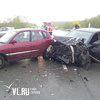 В столкновении трех автомобилей в Надеждинском районе Приморья пострадали два человека (ФОТО)