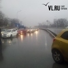 Во Владивостоке двойное ДТП на Океанской полностью «перекрыло» движение за город (ФОТО)