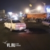 ДТП с участием седана и бензовоза произошло во вторник вечером во Владивостоке (ФОТО)