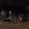 На «Дальпрессе» Land Cruiser провалился в яму на дороге (ФОТО)