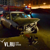 Во Владивостоке произошло столкновение двух седанов на встречной полосе (ФОТО)