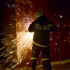 Во время пожара в гаражах на ул. Толстого пострадал автомобиль (ФОТО;ВИДЕО)