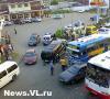 Во Владивостоке на Луговой из-за ДТП образовались большие пробки (ФОТО)