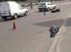 Накануне в центре Владивостока подросток на мопеде врезался в легковую машину
