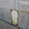 Одна из облицовочных плит у низкой стены неподалеку уже отклеилась — newsvl.ru