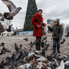 А в центре Донецка играют дети, работают аттракционы и установлена новогодняя ель — newsvl.ru
