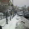 Дворник пытается расчистить тротуар на Пограничной — newsvl.ru